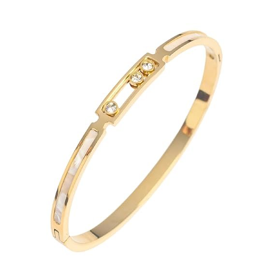 Artklim Gold Plated Bangle Bracelet for Women | Gold Bracelets | Women Bracelets | women kada bracelet